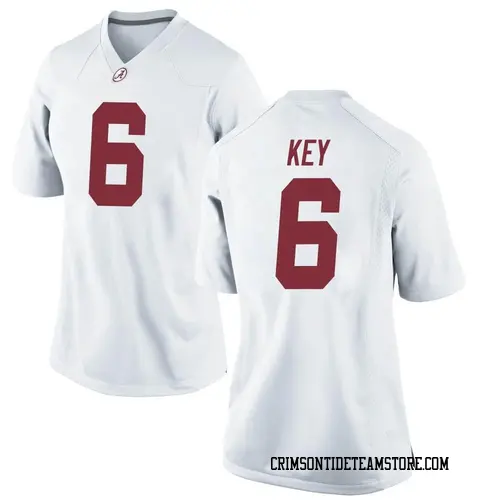 Women's Nike Jaylen Key Alabama Crimson Tide Game White Football College Jersey