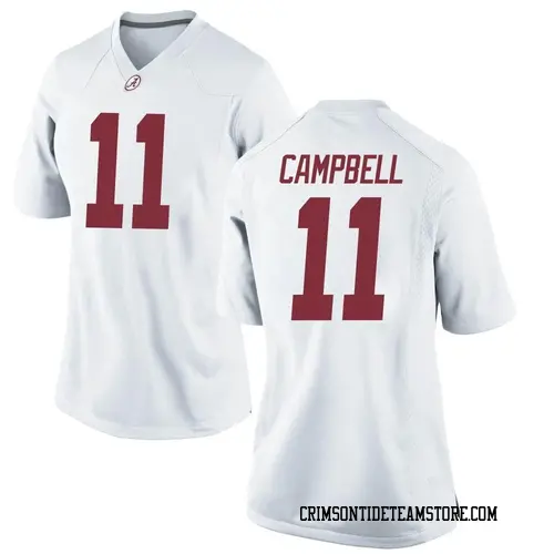 Women's Nike Jihaad Campbell Alabama Crimson Tide Game White Football College Jersey