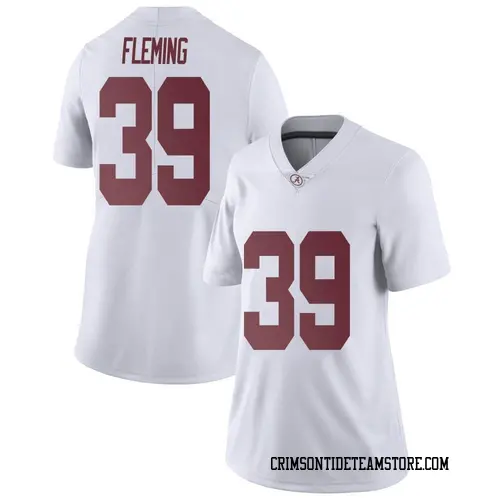 Women's Nike Kaleb Fleming Alabama Crimson Tide Limited White Football College Jersey