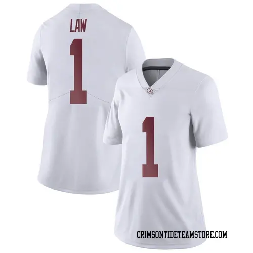 Women's Nike Kendrick Law Alabama Crimson Tide Limited White Football College Jersey