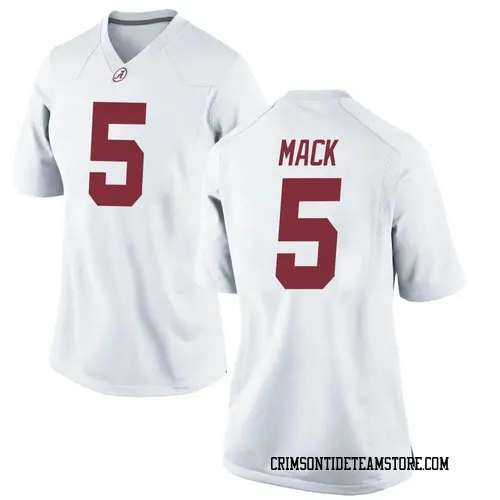 Women's Nike King Mack Alabama Crimson Tide Game White Football College Jersey