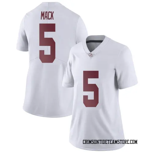 Women's Nike King Mack Alabama Crimson Tide Limited White Football College Jersey