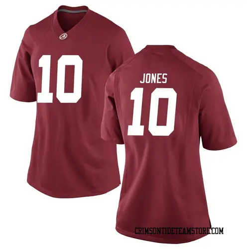 Nike Men's Alabama Crimson Tide Mac Jones #10 Crimson Dri-FIT Game Football  Jersey