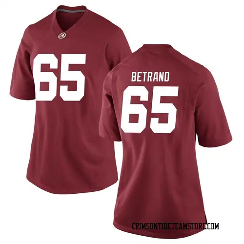 Women's Nike Naquil Betrand Alabama Crimson Tide Game Crimson Football College Jersey