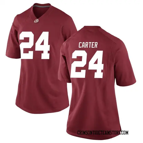 Women's Nike Noah Carter Alabama Crimson Tide Game Crimson Football College Jersey