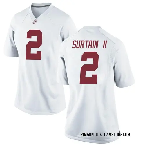 Women's Nike Patrick Surtain II Alabama Crimson Tide Replica White Football College Jersey