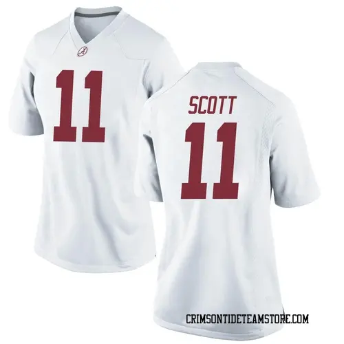 Women's Nike Rico Scott Alabama Crimson Tide Replica White Football College Jersey