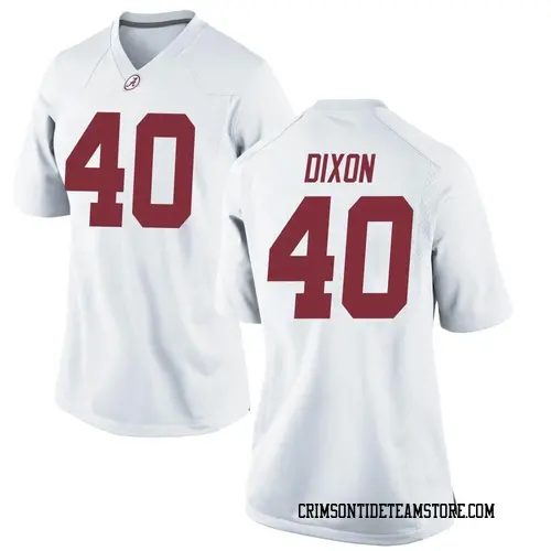 Women's Nike Sterling Dixon Alabama Crimson Tide Game White Football College Jersey