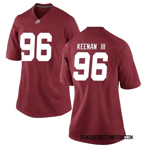 Women's Nike Tim Keenan III Alabama Crimson Tide Game Crimson Football College Jersey