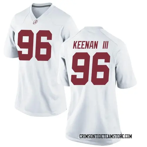 Women's Nike Tim Keenan III Alabama Crimson Tide Game White Football College Jersey