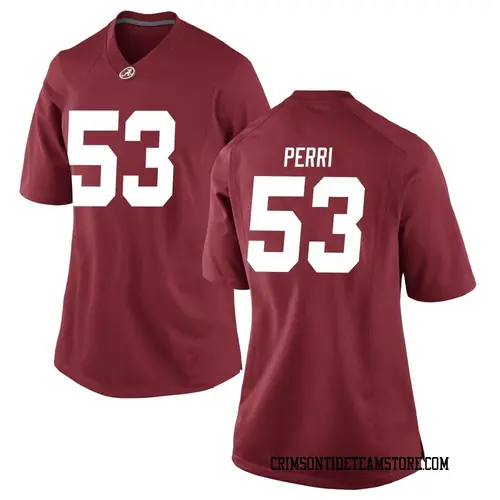 Women's Nike Vito Perri Alabama Crimson Tide Game Crimson Football College Jersey