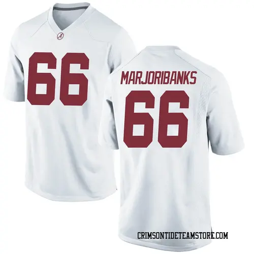 Youth Nike Alec Marjoribanks Alabama Crimson Tide Game White Football ...