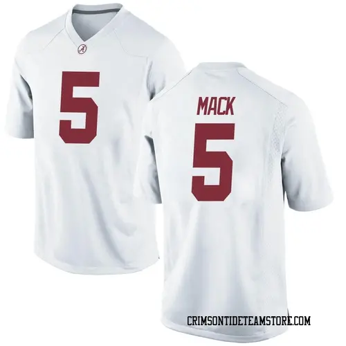 Youth Nike King Mack Alabama Crimson Tide Replica White Football College Jersey